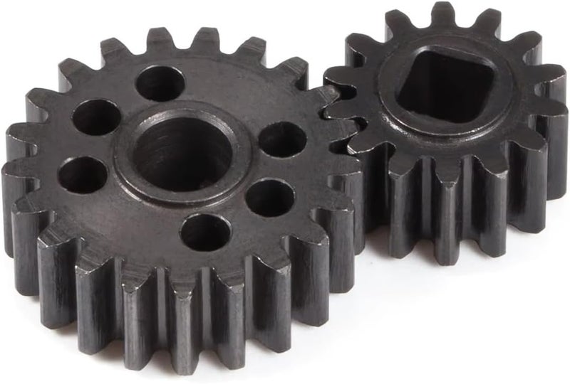 CobraCrawler Heat Treated Steel 15T/20T Portal Overdrive Gear 36% OD 12T/23T Standard Gear for Axial 1/10 Capra F9 SCX10 III AR45 Portal Axle (14T 21T) - Image 3